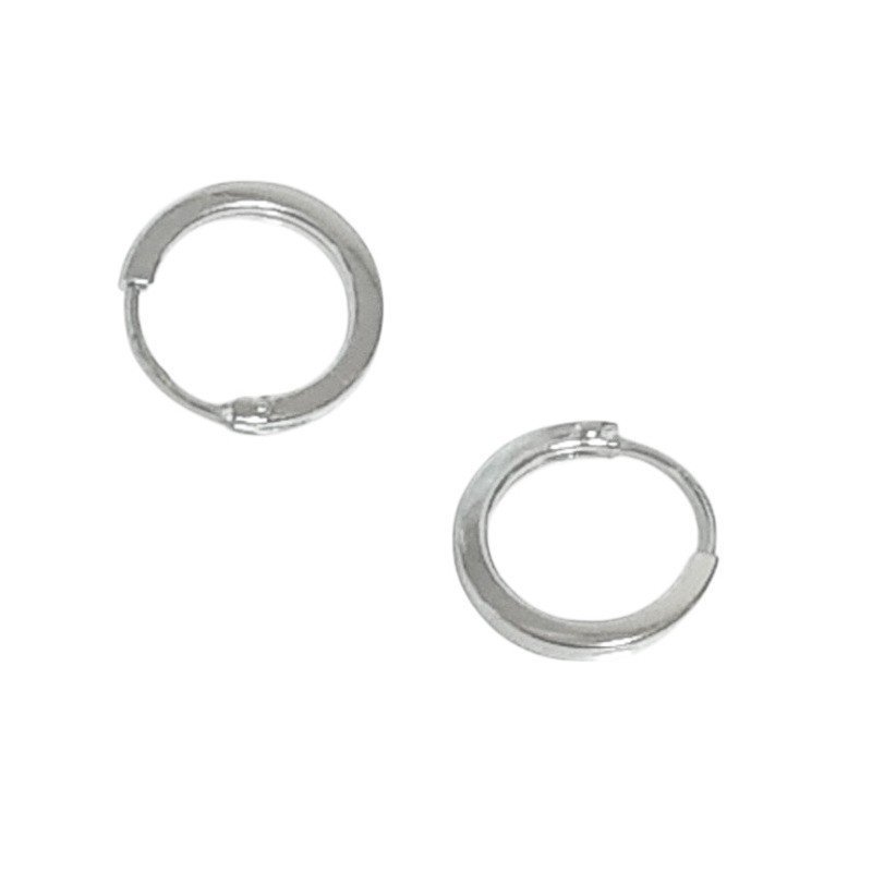 PENDIENTES AROS PEQUEÑOS PLATA DE LEY UNISEX