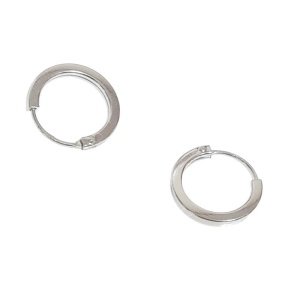 PENDIENTES AROS PEQUEÑOS PLATA DE LEY UNISEX