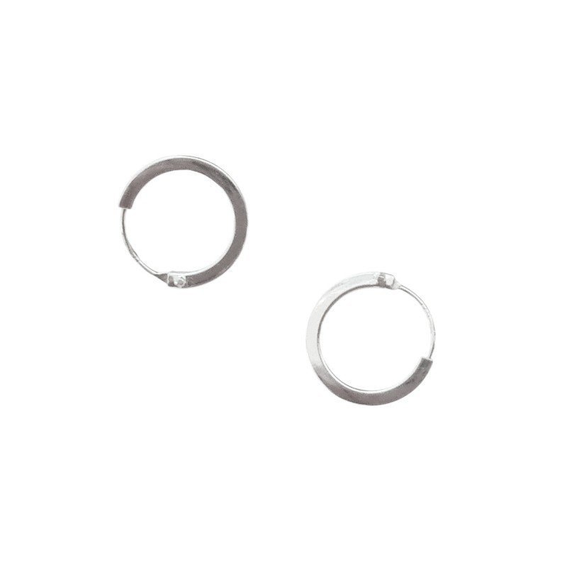 PENDIENTES AROS PEQUEÑOS PLATA DE LEY UNISEX