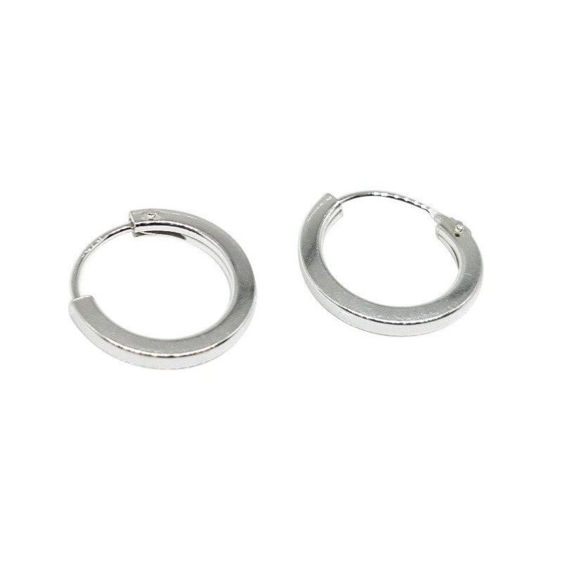 PENDIENTES AROS PEQUEÑOS PLATA DE LEY UNISEX