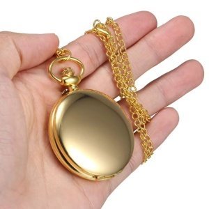 Reloj de bolsillo dorado personalizado ♥ Relojes de bolsillo dorados