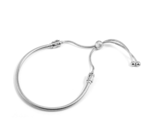 PULSERA CORDÓN PLATA AJUSTABLE