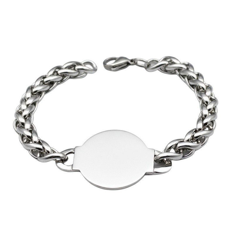 ESCLAVA CHAPA REDONDA PERSONALIZADA