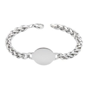 ESCLAVA CHAPA REDONDA PERSONALIZADA