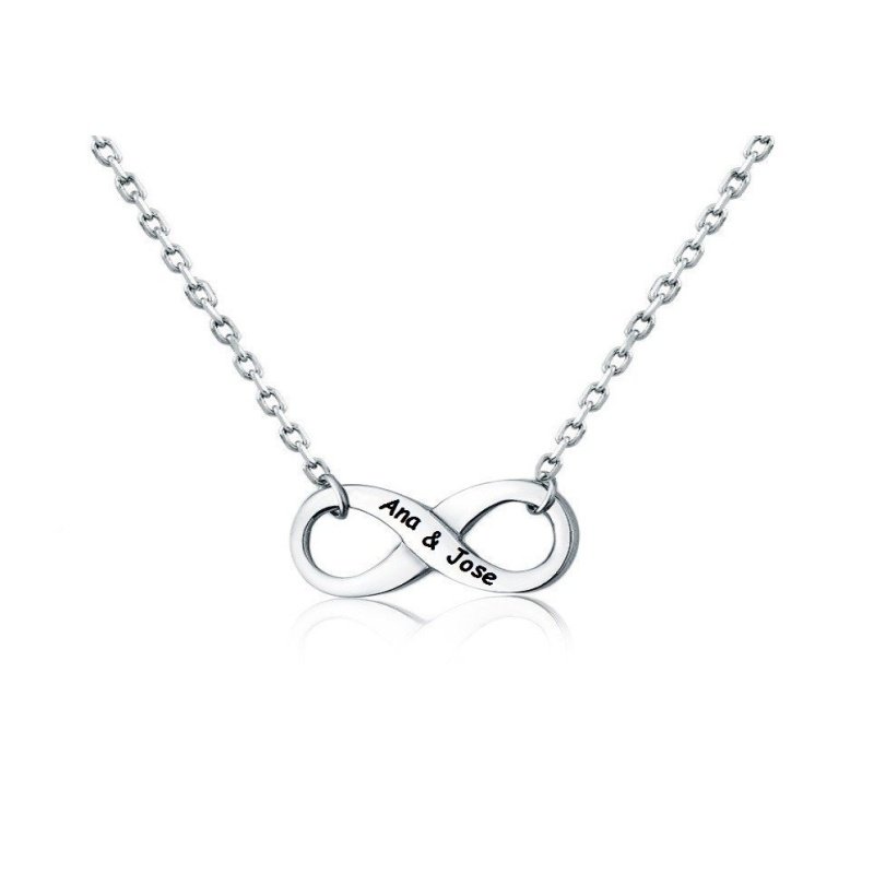 COLLAR GARGANTILLA INFINITO, ACERO (Se graba)