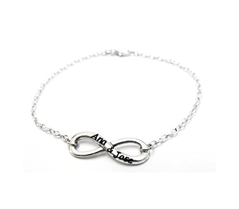 PULSERA INFINITO, ACERO (Se graba)