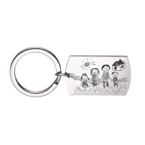 llavero personalizado para madres con dibujos hechos a mano por sus hijos