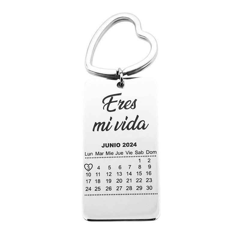 LLAVERO CALENDARIO PERSONALIZADO CON FOTO