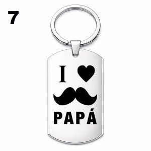llavero I love papa con bigote