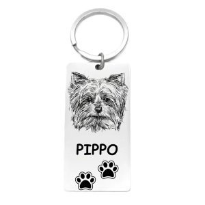 LLAVERO PERSONALIZADO FOTO MASCOTA ACERO