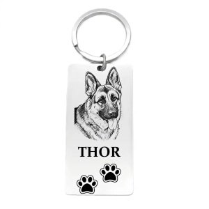 LLAVERO PERSONALIZADO FOTO MASCOTA ACERO