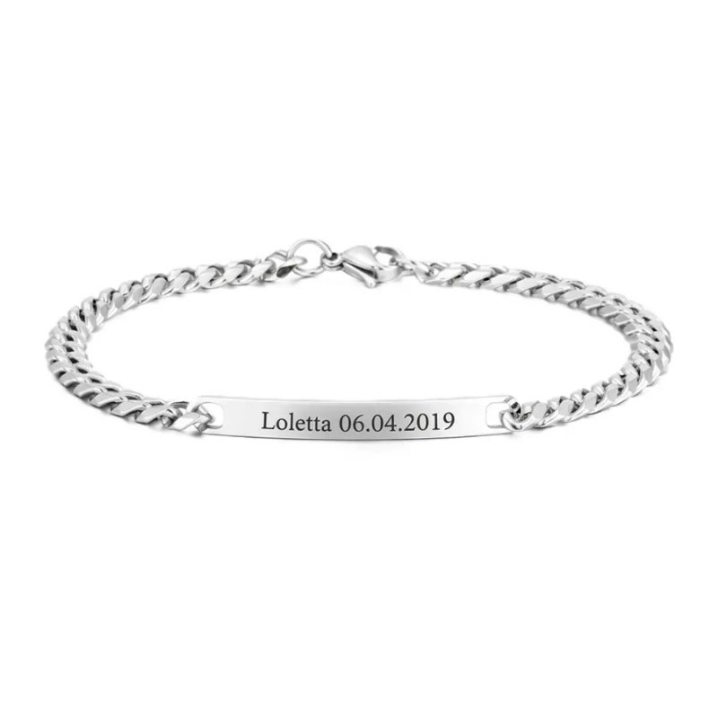 ESCLAVA FINA DE ACERO INOXIDABLE