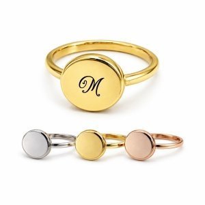 ANILLO SELLO PERSONALIZADO MUJER PARA GRABAR