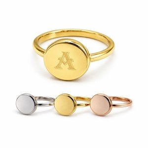 ANILLO SELLO PERSONALIZADO MUJER PARA GRABAR