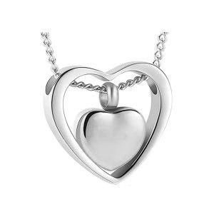 COLGANTE CREMATORIO CORAZÓN CENIZAS