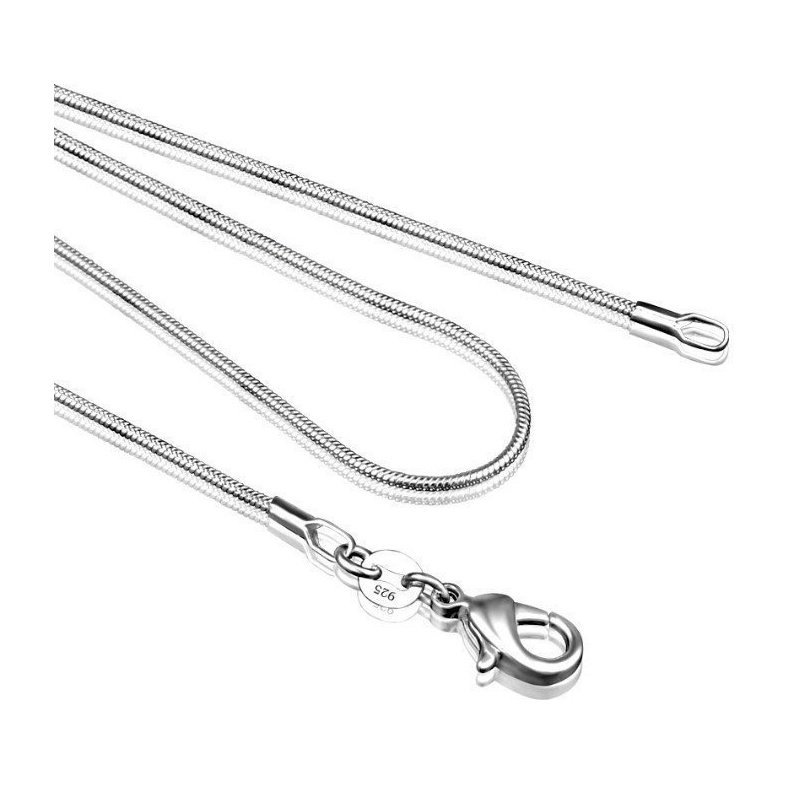 CADENA FINA SNAKE, COLA DE RATÓN, LAMINADA PLATA 925
