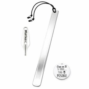 MARCAPÁGINAS PERSONALIZADO ESTRECHO, PUNTO DE LIBRO