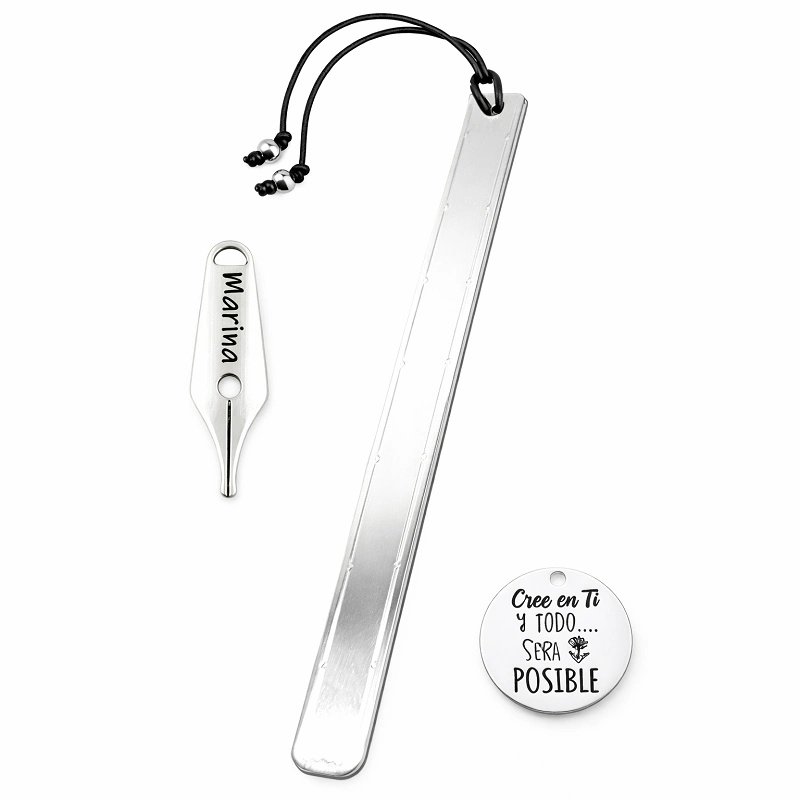 MARCAPÁGINAS PERSONALIZADO ESTRECHO, PUNTO DE LIBRO