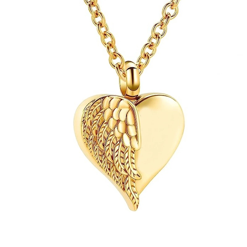 COLGANTE CREMATORIO CORAZÓN ALAS PERSONALIZADO