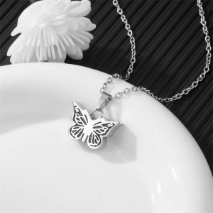 colgante mariposa para cenizas de dos personas personalizado