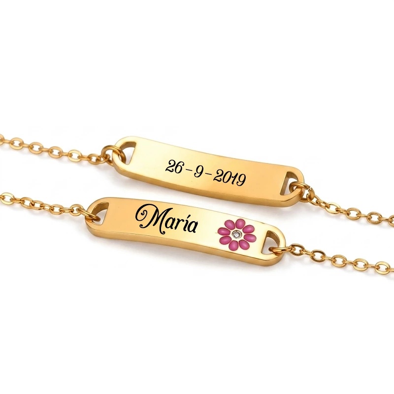 ESCLAVA NIÑA PERSONALIZADA FLOR