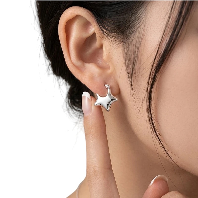 PENDIENTES ESTRELLA PEQUEÑOS ACERO