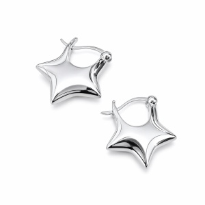 pendientes estrellas pequeños plata
