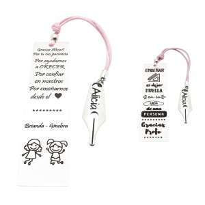 marcapáginas personalizados enseñanza