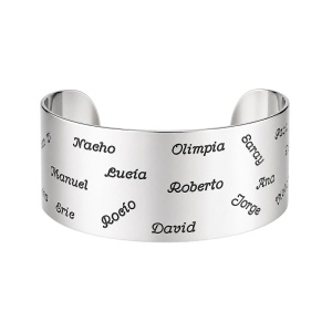 pulsera profes con nombres de niños