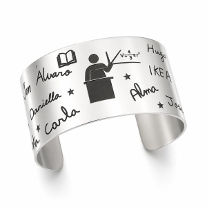 PULSERA PERSONALIZADA PARA PROFESORAS ACERO