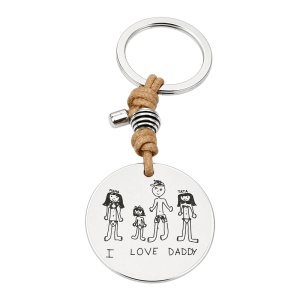 LLAVERO PERSONALIZADO ZAMAK Y CUERO