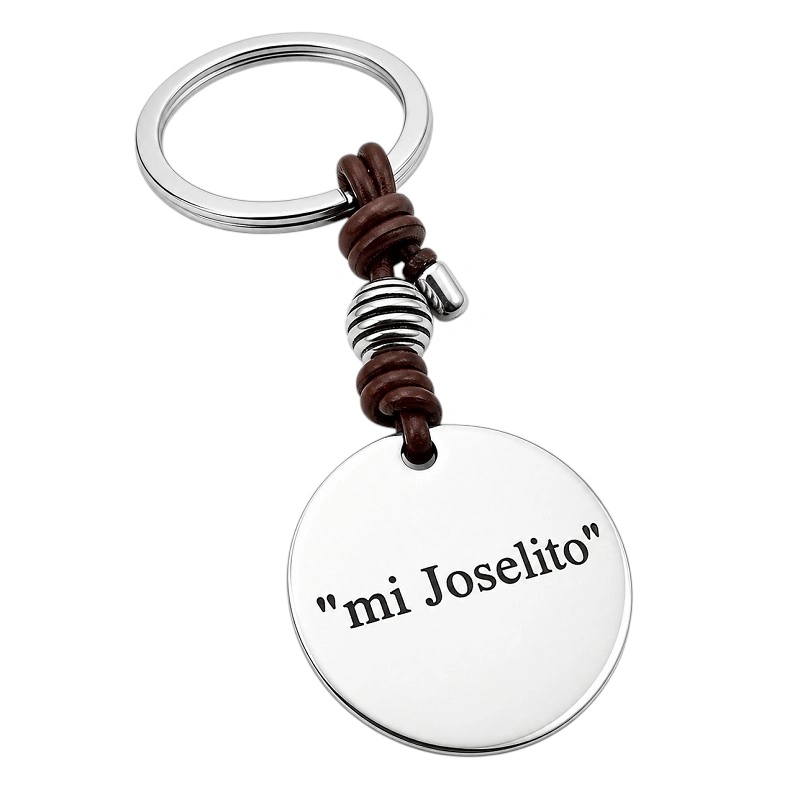 LLAVERO PERSONALIZADO ZAMAK CUERO