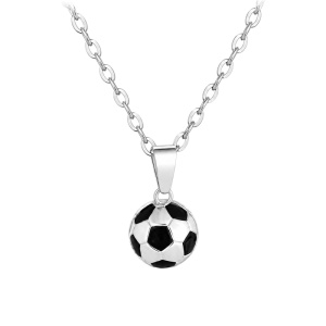 COLGANTE BALÓN DE FÚTBOL CON CADENA