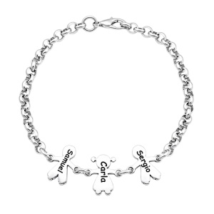 PULSERA FAMILIA CON NIÑOS Y NIÑAS PERSONALIZADOS