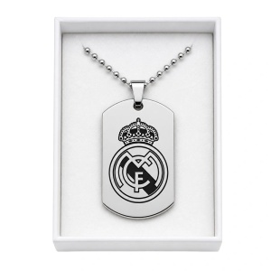 COLGANTE ESCUDO REAL MADRID EN ACERO