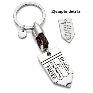 LLAVERO PARA PROFESORES PERSONALIZADO, CON SACAPUNTAS Ó LÁPIZ