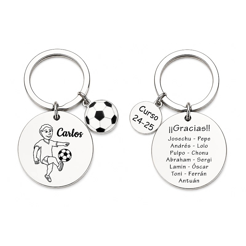 LLAVERO PERSONALIZADO PARA ENTRENADORES, FÚTBOL