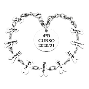 PULSERA PROFESORAS CON FIGURAS DE NIÑOS Y NIÑAS