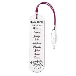 MARCAPÁGINAS PERSONALIZADO PROFES, ACERO