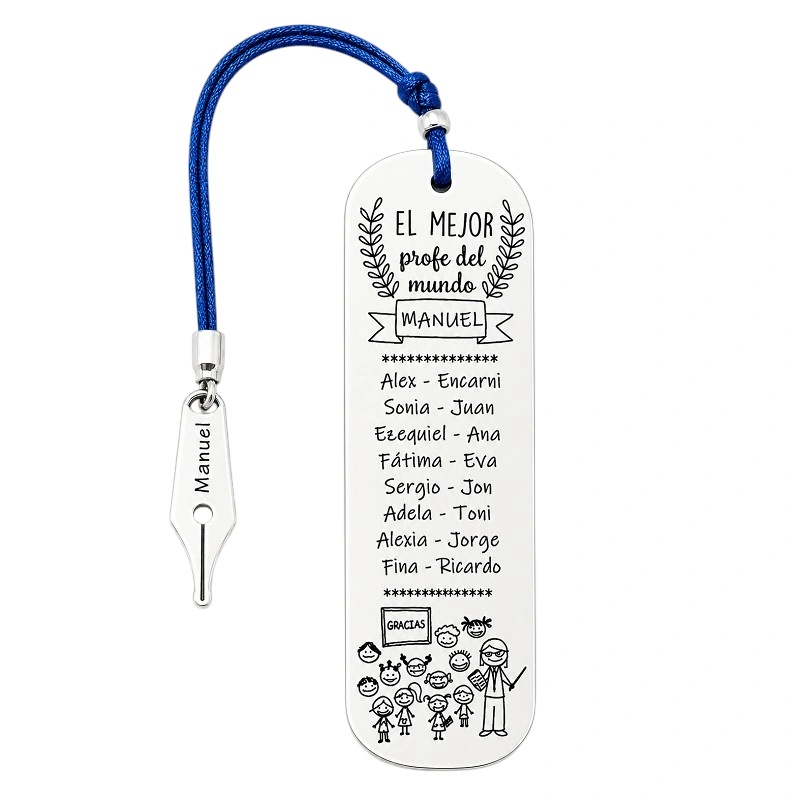 MARCAPÁGINAS PERSONALIZADO PROFESOR O PROFESORA