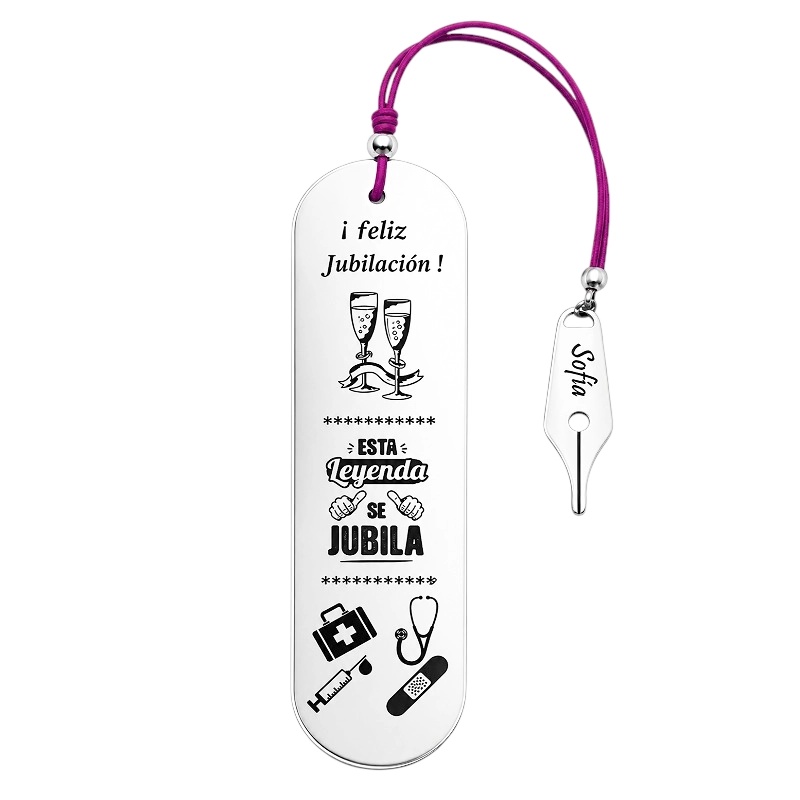 MARCAPÁGINAS PERSONALIZADO JUBILACIÓN, PROFESIONES