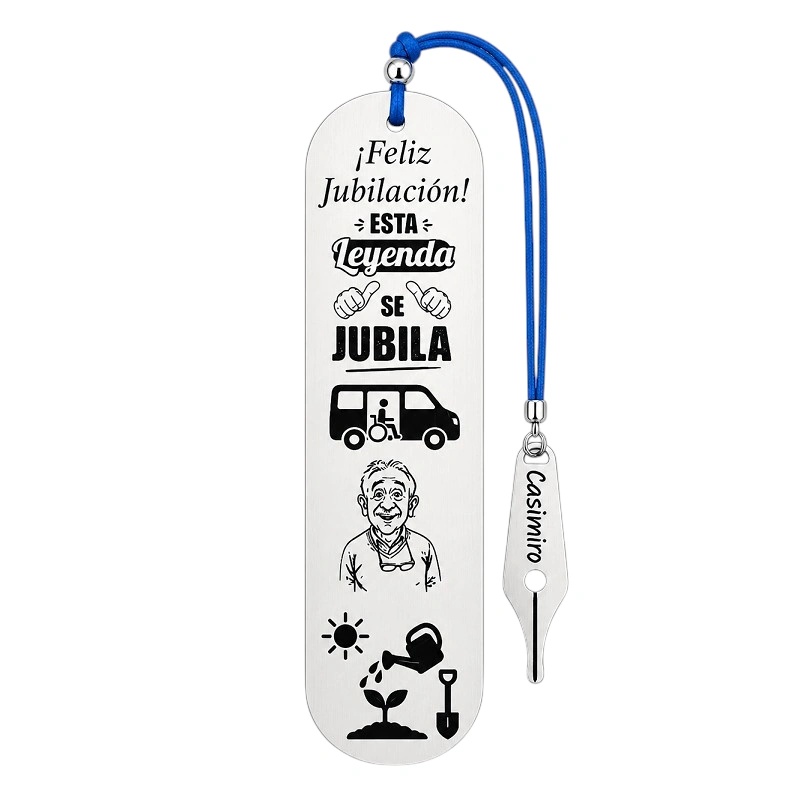 MARCAPÁGINAS PERSONALIZADO JUBILACIÓN, PROFESIONES