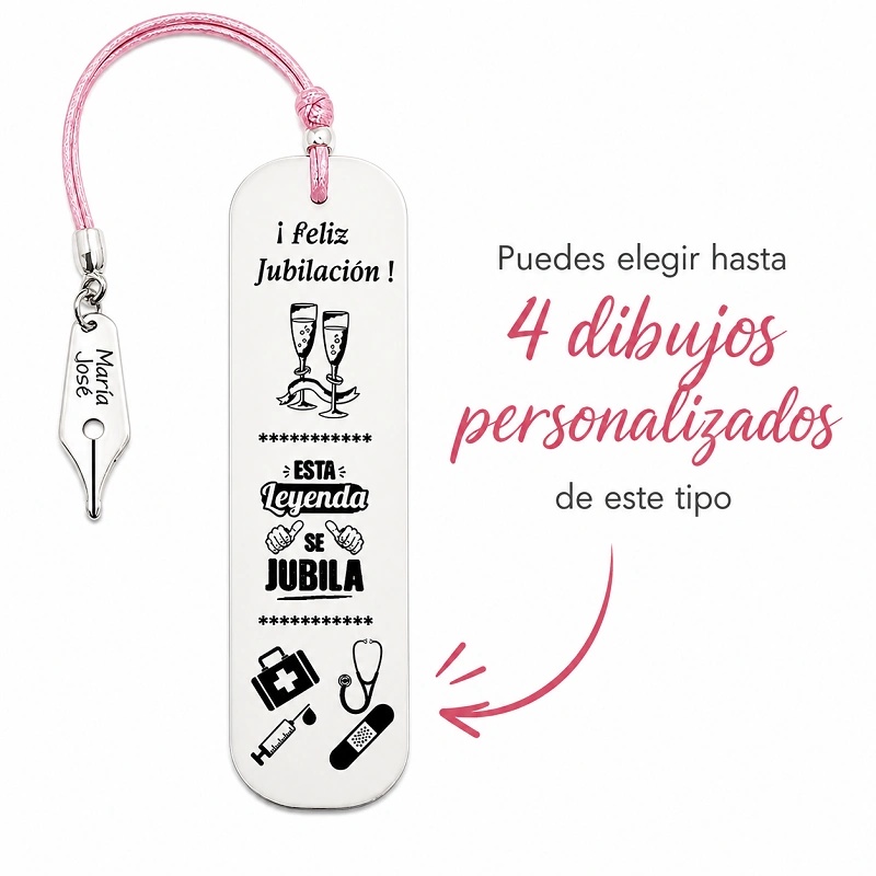 MARCAPÁGINAS PERSONALIZADO JUBILACIÓN, PROFESIONES