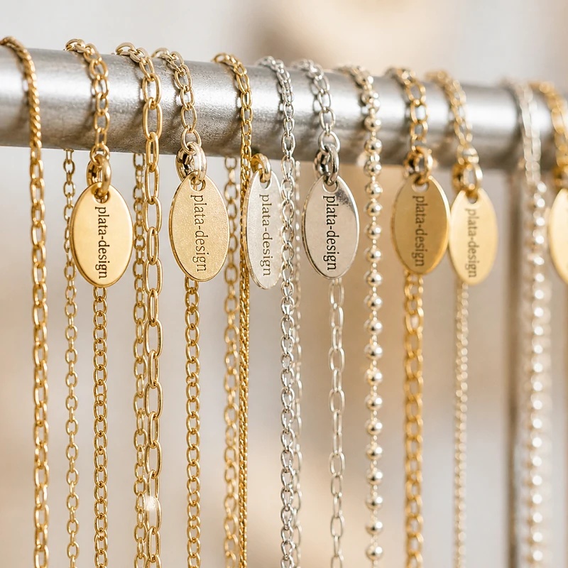 MINI ETIQUETAS PERSONALIZADAS PARA JOYERÍA ACERO
