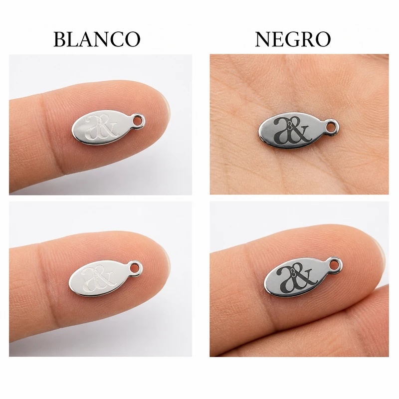 MINI ETIQUETAS PERSONALIZADAS PARA JOYERÍA ACERO