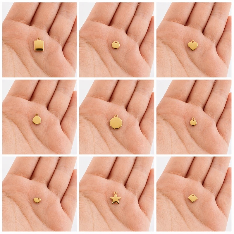 MINI ETIQUETAS PERSONALIZADAS PARA JOYERÍA ACERO Y ORO