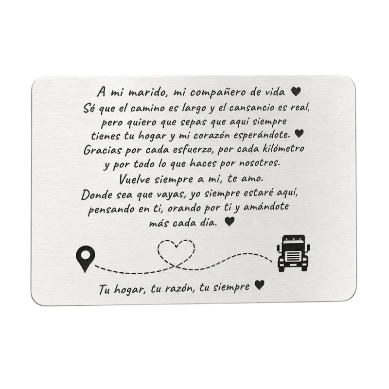 TARJETA PERSONALIZADA PARA CARTERA / BILLETERA