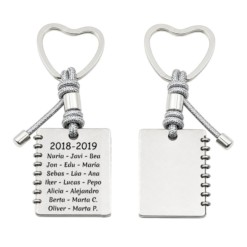 LLAVERO LIBRETA PERSONALIZADA PROFES