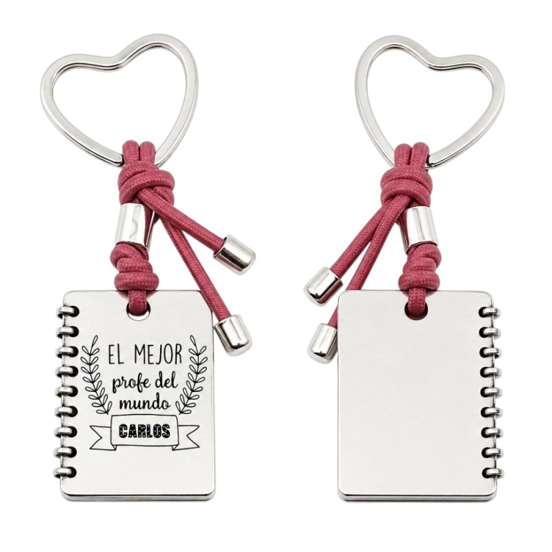 LLAVERO LIBRETA PERSONALIZADA PROFES