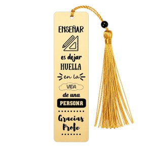 MARCAPÁGINAS PERSONALIZADO DORADO